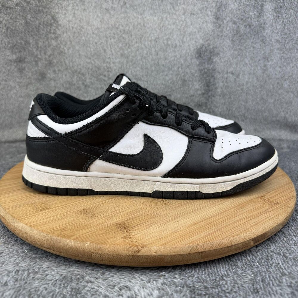 Nike Dunk Low Panda Shoes Womens Size 9.5 Black White Sneakers DD1503-101